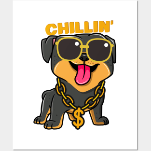 Dog thug chillin' Posters and Art